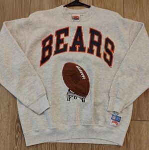 Vintage Chicago Bears Sweatshirt with Football appliqué